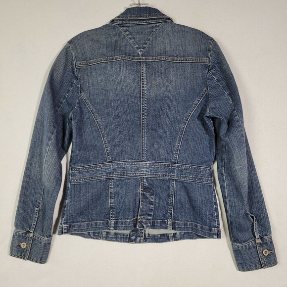 Tommy Hilfiger Denim Jacket Size M Women’s Feminine Cut 2010 Style 496546 - Picture 2 of 8